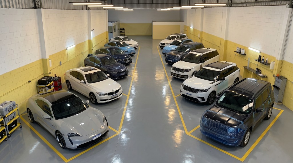 Vista aérea da fábrica Security Cars em Vargem Pequena, RJ